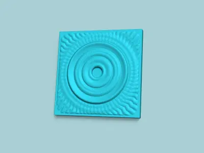Wall Panel A14 Ornament - Interior Design Decoration 3D print model