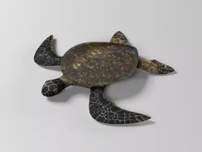 Sea turtle Low-poly 3D model