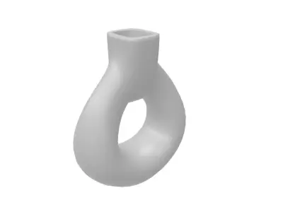 Concrete Vase 2 3D model