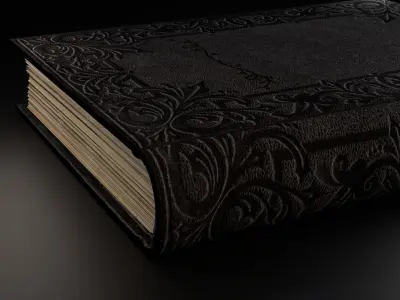 Old book with animation  3D model Low-poly 3D model
