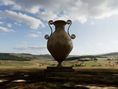 Dirty Vase Low-poly 3D model