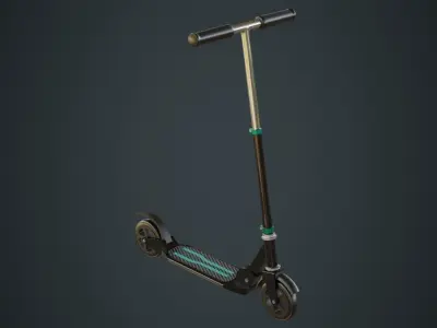 Kick Scooter 2A Low-poly 3D model