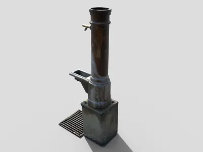 Fountain CM Low-poly 3D model