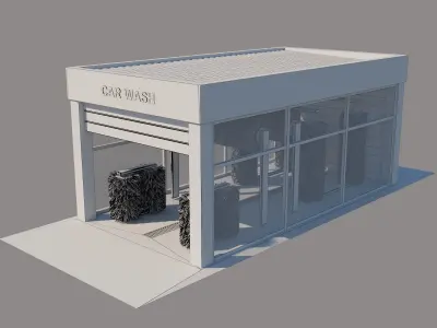 Tunnel Car Wash 3D model