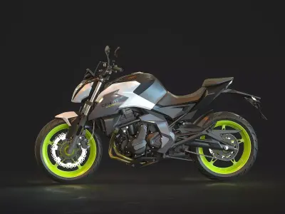 Base model CF Moto 650 NK 2023 3D model