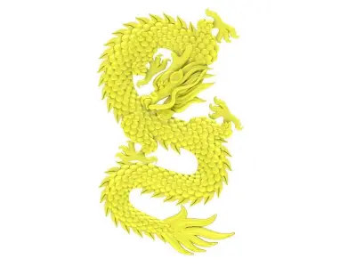 Luxury Chinese Dragon Pendant 3D Model for Jewelry Design 4627 3D print model