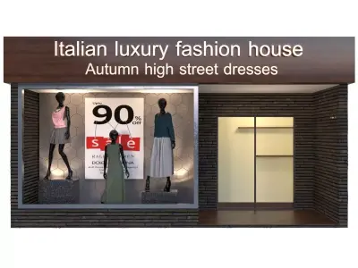 store01 italian luxury fashion house 3D model