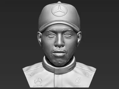 Michael Schumacher Lewis Hamilton busts for 3D printing 3D Model Pack