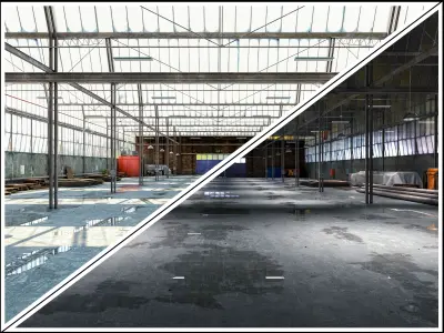 Warehouse Interior 3D Model 3D model