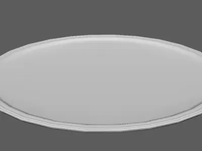 Bronze Platter - PBR Low-poly 3D model