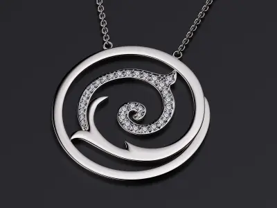 Pendant LC Versailles Diamonds 3D print model