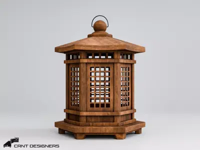 Japanese Lamp 3D model
