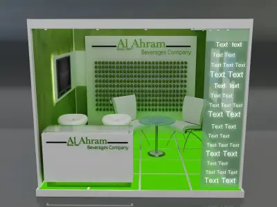 Booth Exhibition Stand a648a  3D model