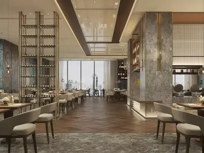 Restaurant Interior Design 3D model
