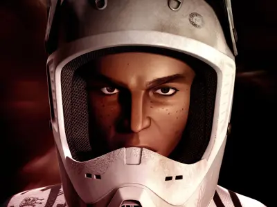 Biker - Rider - BMX 3D model