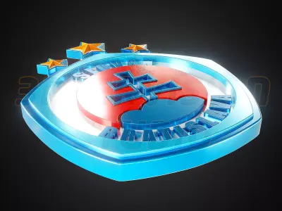 Slovan Bratislava logo - Cinematic - 3D print 3D model