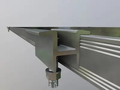 9-Solar Panel 320Wp 1950x990x35mm 3D model