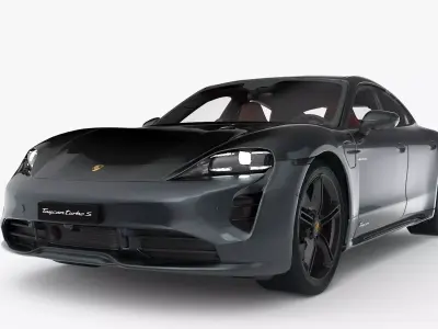 Porsche Taycan Turbo S 2020 3D model