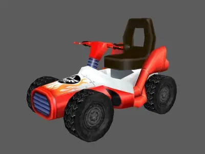 cartoon mobility scooters Low-poly 3D model