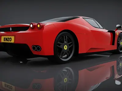 Ferrari Enzo Low-poly 3D model buy