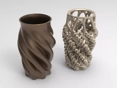 Vase Voronoi 53 3D print model