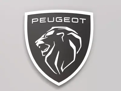 Peugeot logo 02 3D print model