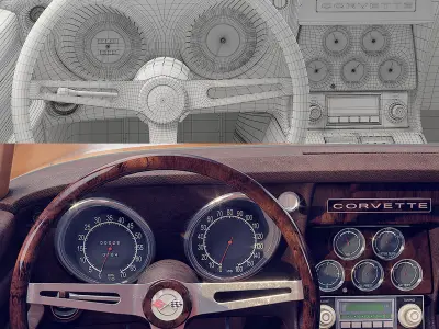 Chevrolette 1968 Corvette Stingray 3D model