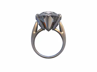 3d Model Wedding Ring  Gold Diamond 3D model