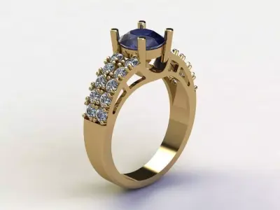 Women ring jewelry fashion model in Asia R70 3D model