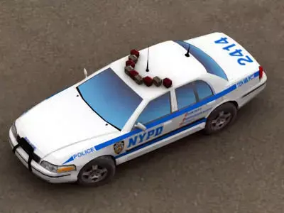 Police Car NYPD Low-poly 3D model