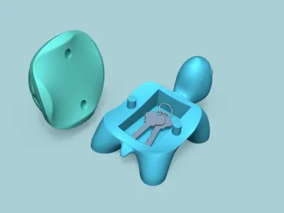 Garden Turtle Key Hide STL - Secret Yard Decor 3D print model