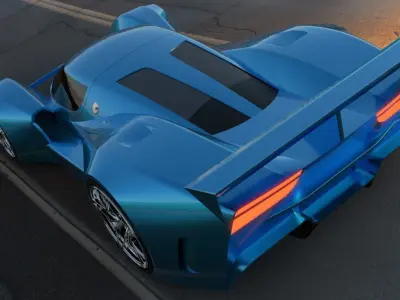 sport car  3D model shop