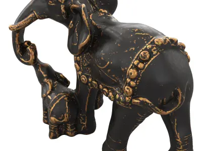 Elephant figurine  3D model