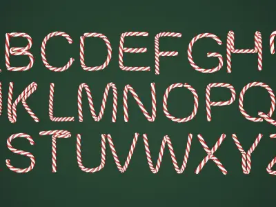 Candies Alphabet 3D model