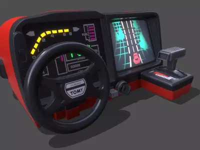 PBR Turbo Tomy Retro Toy  3D model