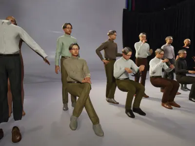 Modular Character - Asian Smart Casual Man - MS2 Low-poly 3D model