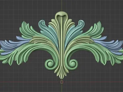 decor central furniture 3D model
