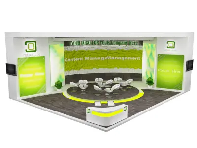 Booth Exhibition Stand a533b 3D model