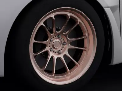 Konig Hypergram Aftermarket Wheel Low-poly 3D model