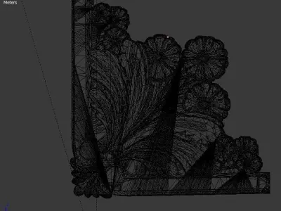 Classic decor ornament v-3D model14 3D model