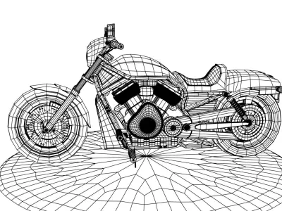 3D Model Harley Motorbike 3D model