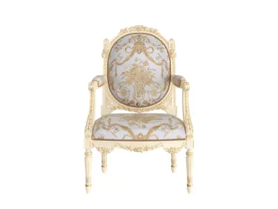 Fine art armchair by Modenese 3D model