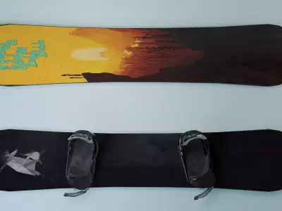 Snowboard Low-poly 3D model