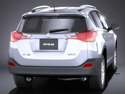 Toyota RAV4 2015 VRAY 3D model