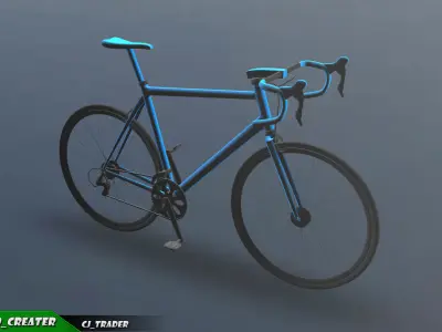 Low-poly Bicycle Collection Pack 3D Model Low-poly 3D model