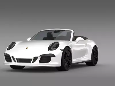 Porsche 911 Carrera GTS Cabriolet 991 2015 3D model