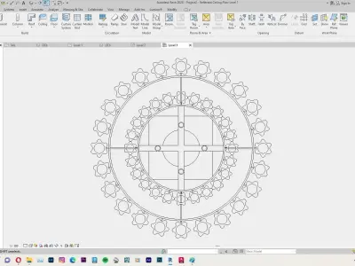 Chandelier or Classical Hanging Lamp Revit Family Interior 3D model