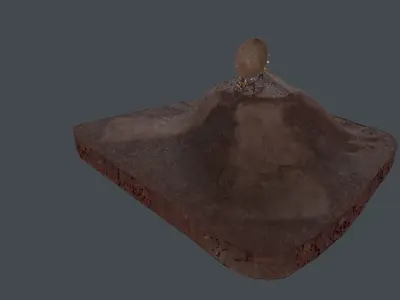 THE CLAM GLAM JUMP Low-poly 3D model