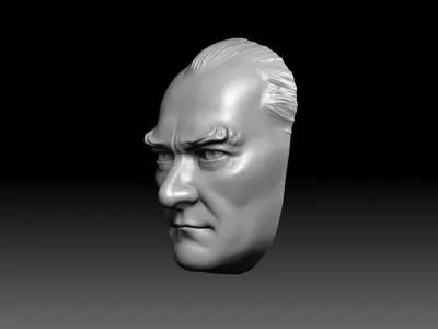 Ataturk Mask 3D print model