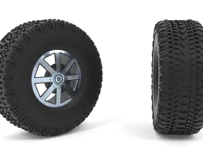 Tyre 3D Model Free low-poly 3D model